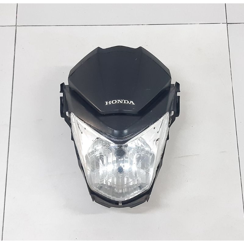 Lampu depan set cover New mega pro mono original