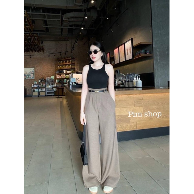 SETELAN KULOT TANKTOP BELT KELLY / SET PREMIUM BANGKOK