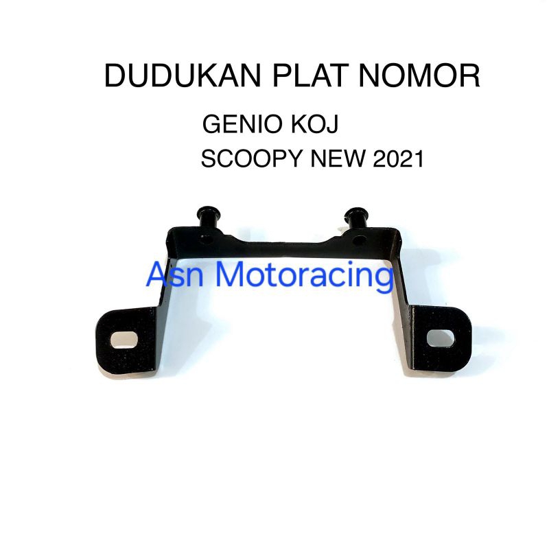 BREKET PLAT NOMOR SCOOPY NEW GENIO KOJ BRACKET DUDUKAN PLAT NOMOR GENIO KOJ SCOOPY NEW
