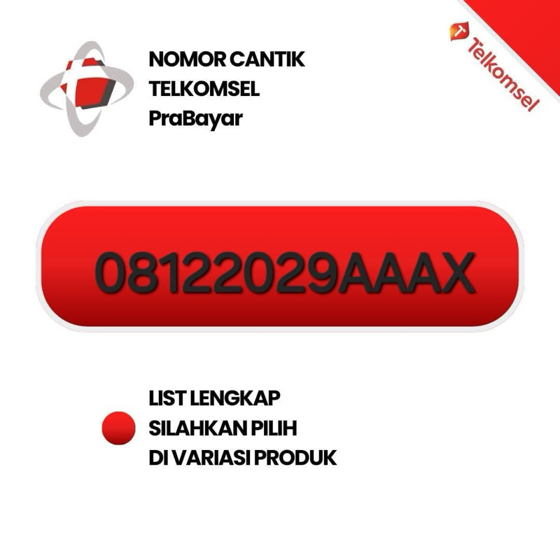 Nomor cantik Telkomsel simpati awalan 0812