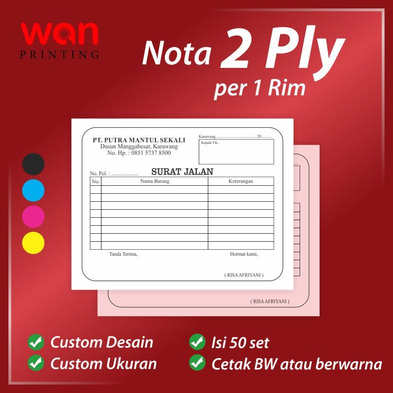 

CUSTOM NOTA A5 INVOICE SURAT JALAN PENGELUARAN PENERIMAAN FAKTUR