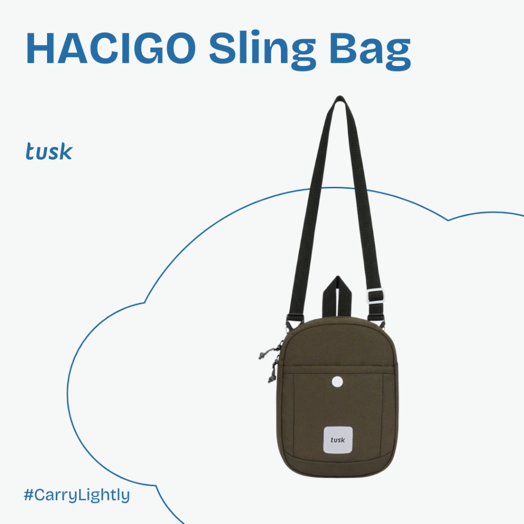 Tusk Hacigo Army Tas Selempang Pria Wanita Mini Sling Bag Tas Bahu Multifungsi