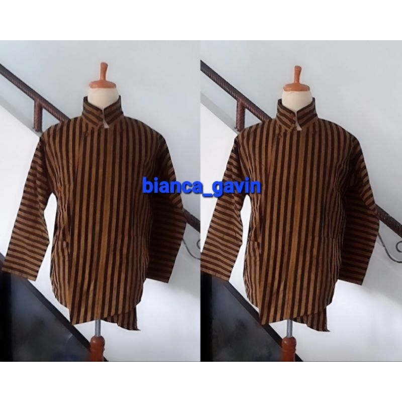 Surjan Jawa Lurik Premium/ Baju Adat Jawa Pria
