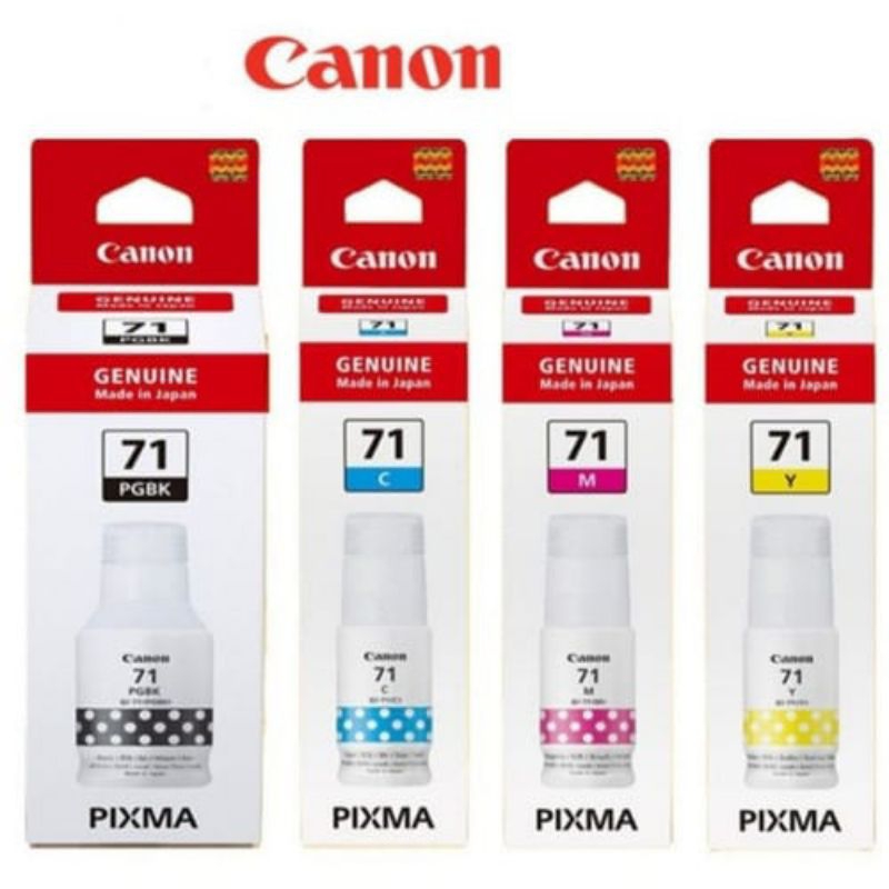 PAKET TINTA CANON 1 SET 71 FOR PRINTER G1020 G2020 G2021 G3021