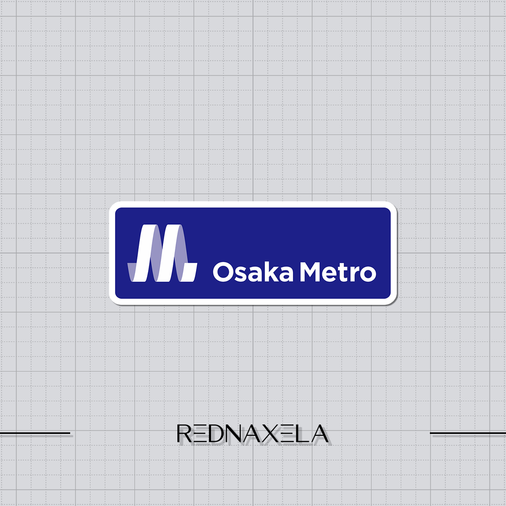 

Stiker Vinyl Osaka Metro Logo #3 Stiker Koper Travel Sticker