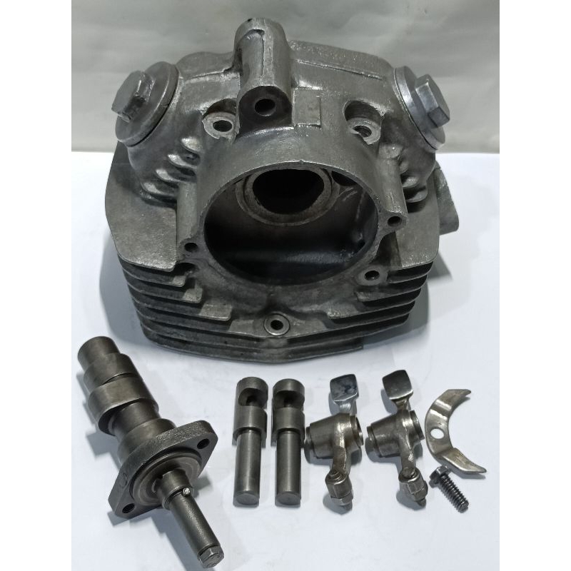 Original Set Blok Kop Silinder Head Honda CB 100 K2 K1 K0 CB 125 SE Block Cop Capil CB100 CB125 Ori 