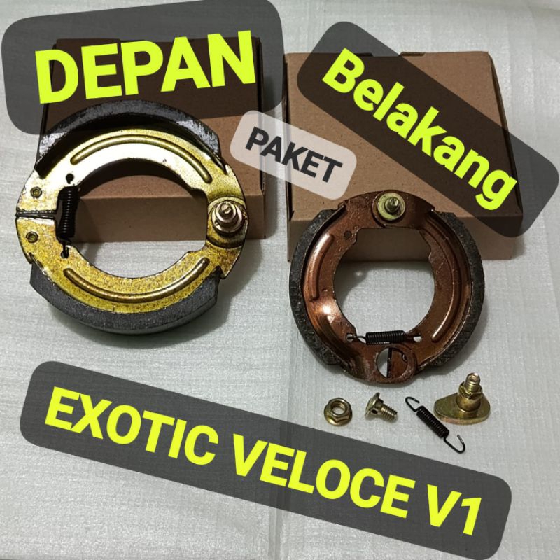 KAMPAS SEPEDA LISTRIK VELOCE V1 / SEPAKET DEPAN BELAKANG SEPEDA LISTRIK VELOCE V1