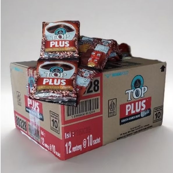 

TOP PLUS 1dus [KARTON] / Kopi Instant Plus Gula / Top Plus Gula 18g