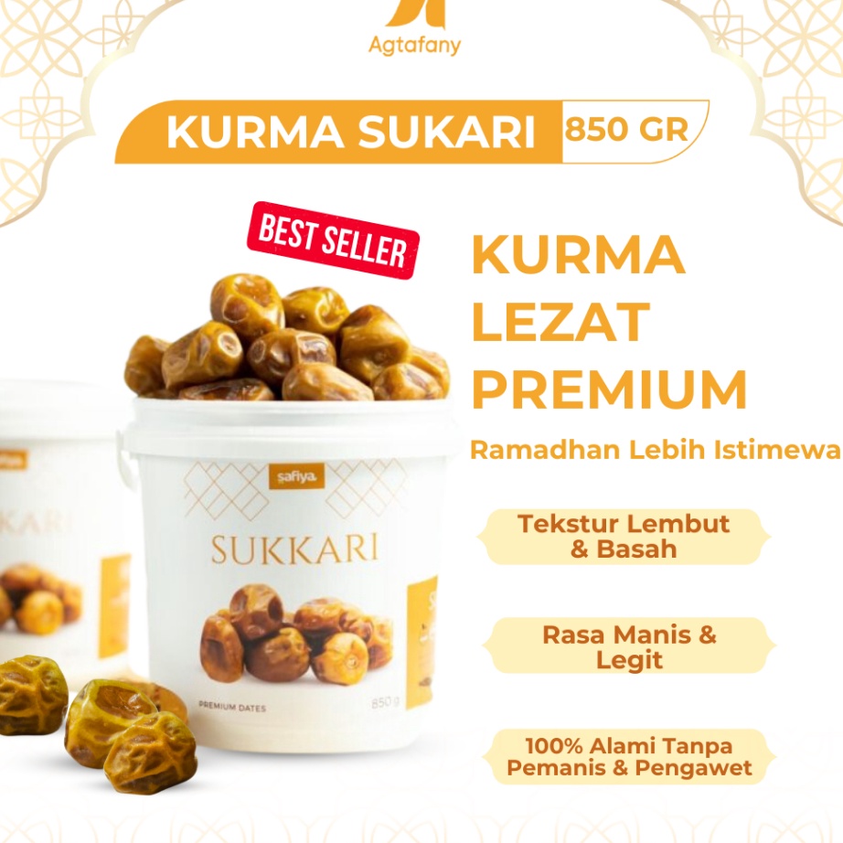 

Kurma Sukari Ember 85 gr Kurma Raja Sukkari Dates Basah Lembut Quality Premium OlehOleh Haji Umroh