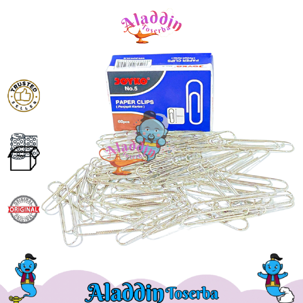 

PAPER CLIP BESAR NO 5 - KLIP PENJEPIT KERTAS STAINLESS - PENJEPIT KERTAS STAINLESS
