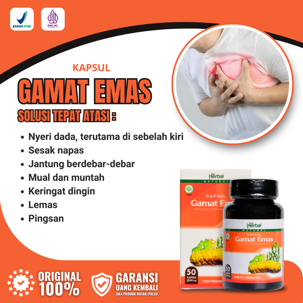 Herbal gamat Emas Kapsul / Kapsul Ekstrak Teripang Emas / Kapsul Gamat Emas / Gamat Emas Kapsul