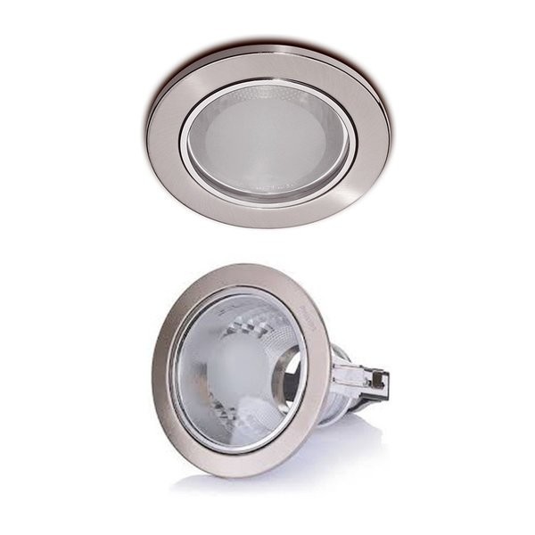 Downlight Fitting Philips 4" - 66664 Silver Downlight philips tanam