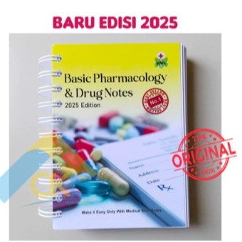 Yang terbaru EDISI 2025 Basic Pharmacology and Drug Notes Buku Saku Farmakologi Medical mini notes