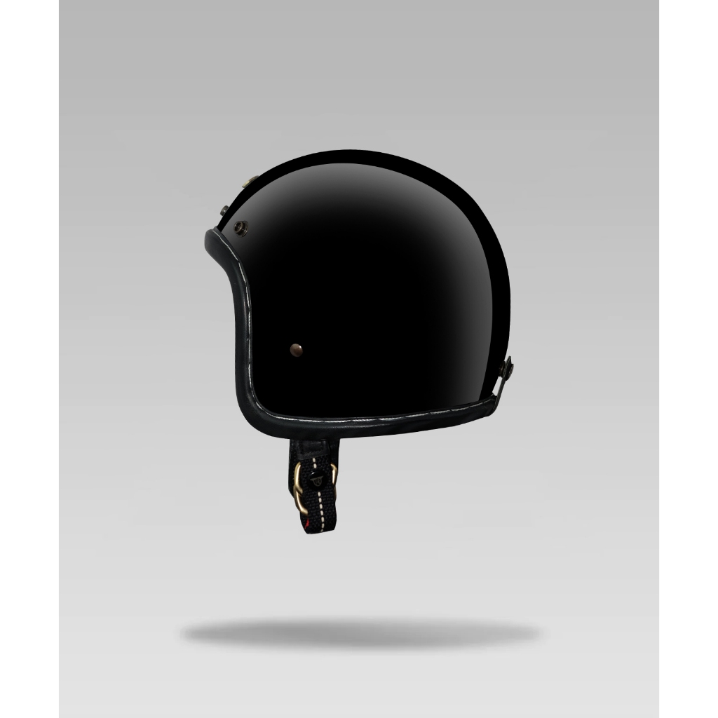 Bluberry02 Riders And Rules - Tx-500 Luxury Helmet Black / White Helm Pria Wanita