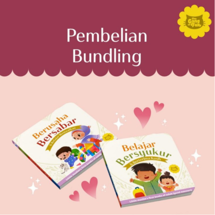 [Ready Stock] Boardbook Belajar Bersyukur & Berterimakasih - Belajar Bersabar & Berusaha Memaafkan -