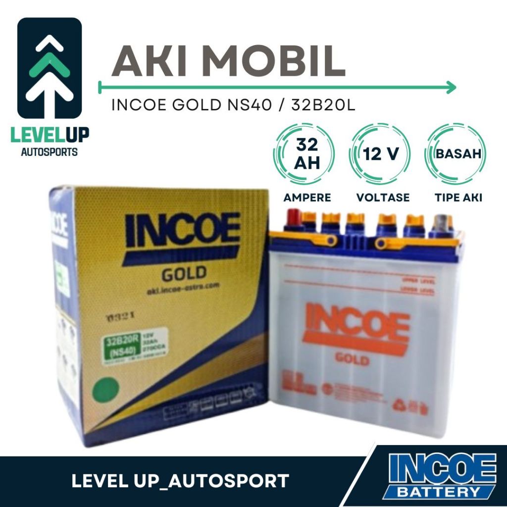 Aki mobil Toyota Avanza Incoe GOLD NS40 Aki Basah