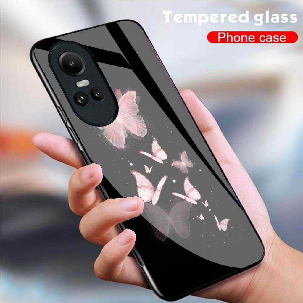(KF-187) Softcase Glass OPPO RENO 10 5G - RENO 10 PRO 5G - CASE HP RENO 10 PRO PLUS TERBARU
