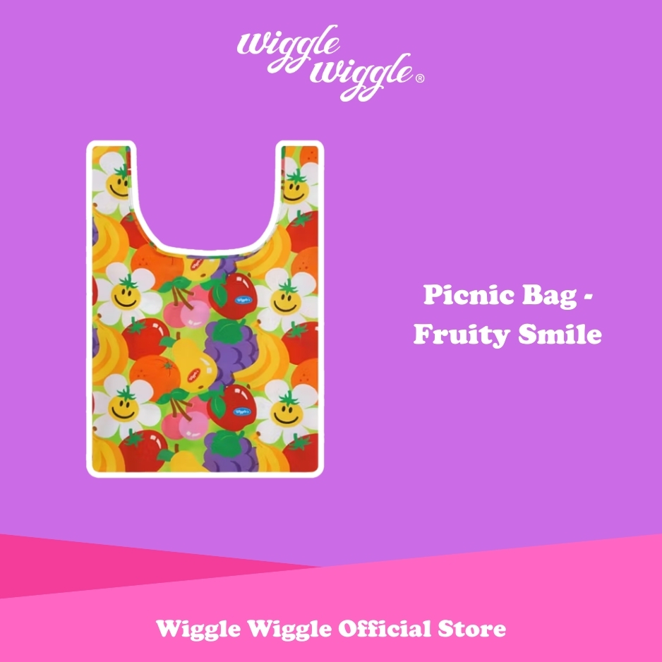 Wiggle Wiggle Picnic Bag - Fruity Smile Tas Belanja Serbaguna