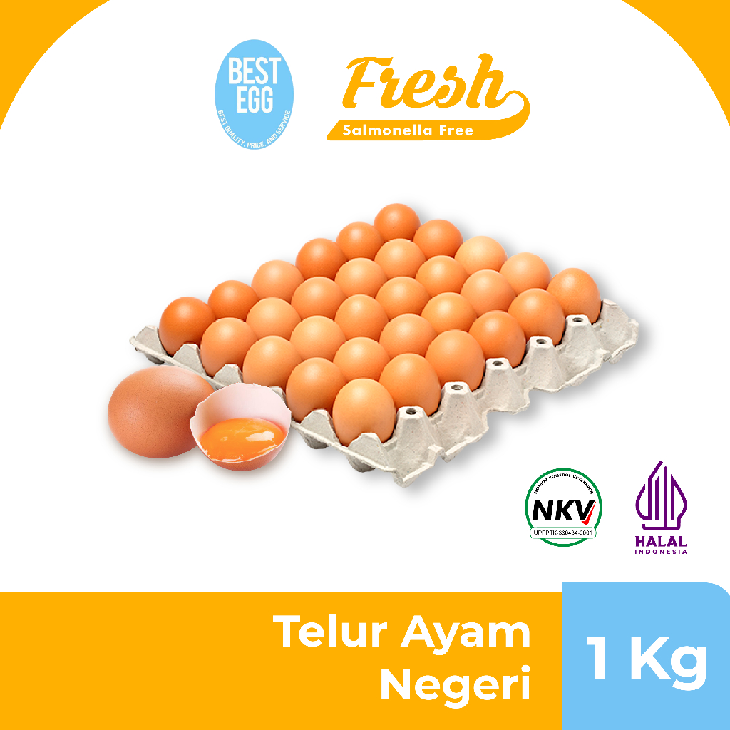 

Best Egg Telur Ayam Negeri 1Kg - Bisa Delivery Ke Seluruh Jakarta