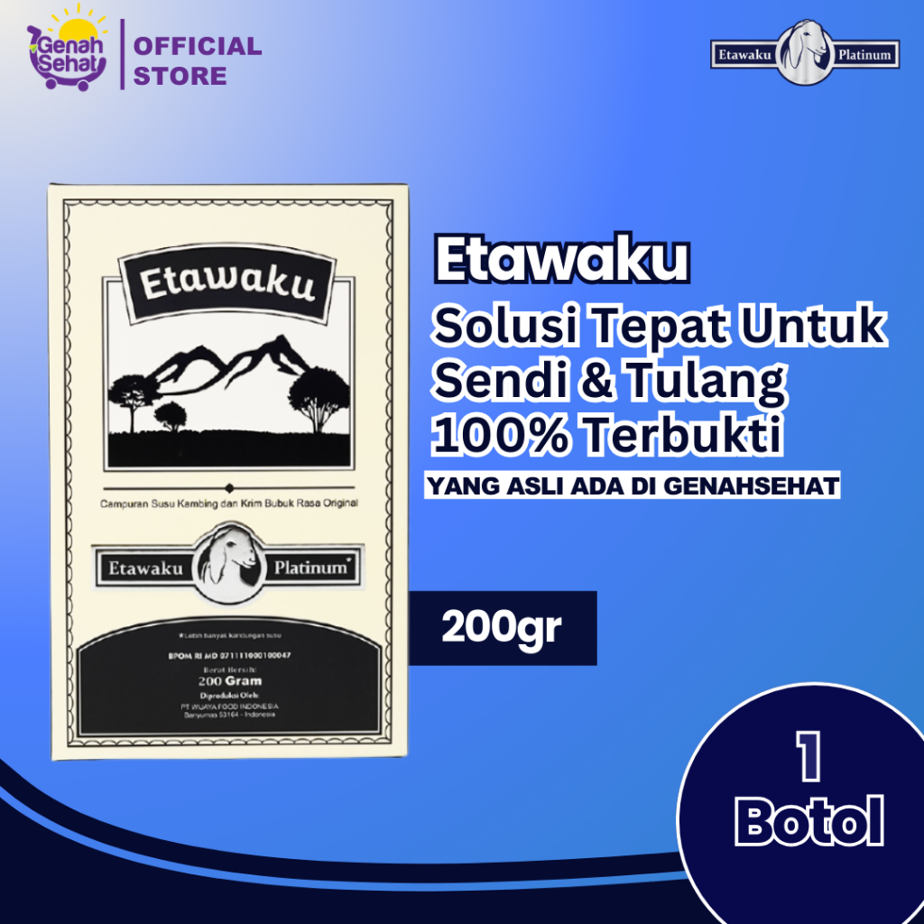 

Etawaku Platinum Susu Kambing Etawa Untuk Sesak Nafas dan Nyeri Sendi Official 1 Box