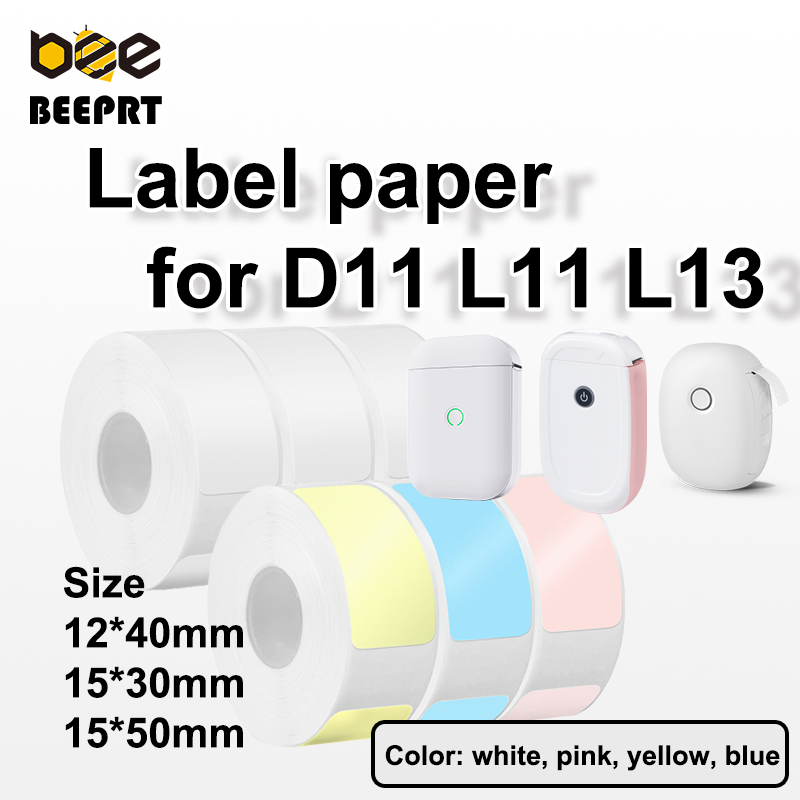 

Label Sticker Thermal Warna Colourful 12x40/15x30/15x50mm Anti air tidak mudah sobek for D11/L13