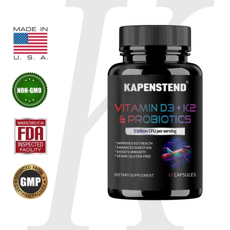KAPENSTEND D3+K2+Probiotik Kombinasi Emas｜Bersertifikat FDA｜Meningkatkan Kekebalan Tubuh+Keseimbanga