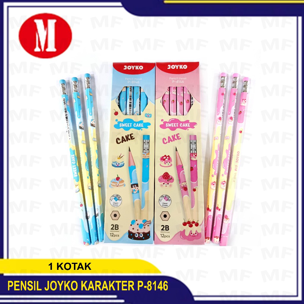 Pensil Joyko 2B Karakter Sweet Cake P-8146
