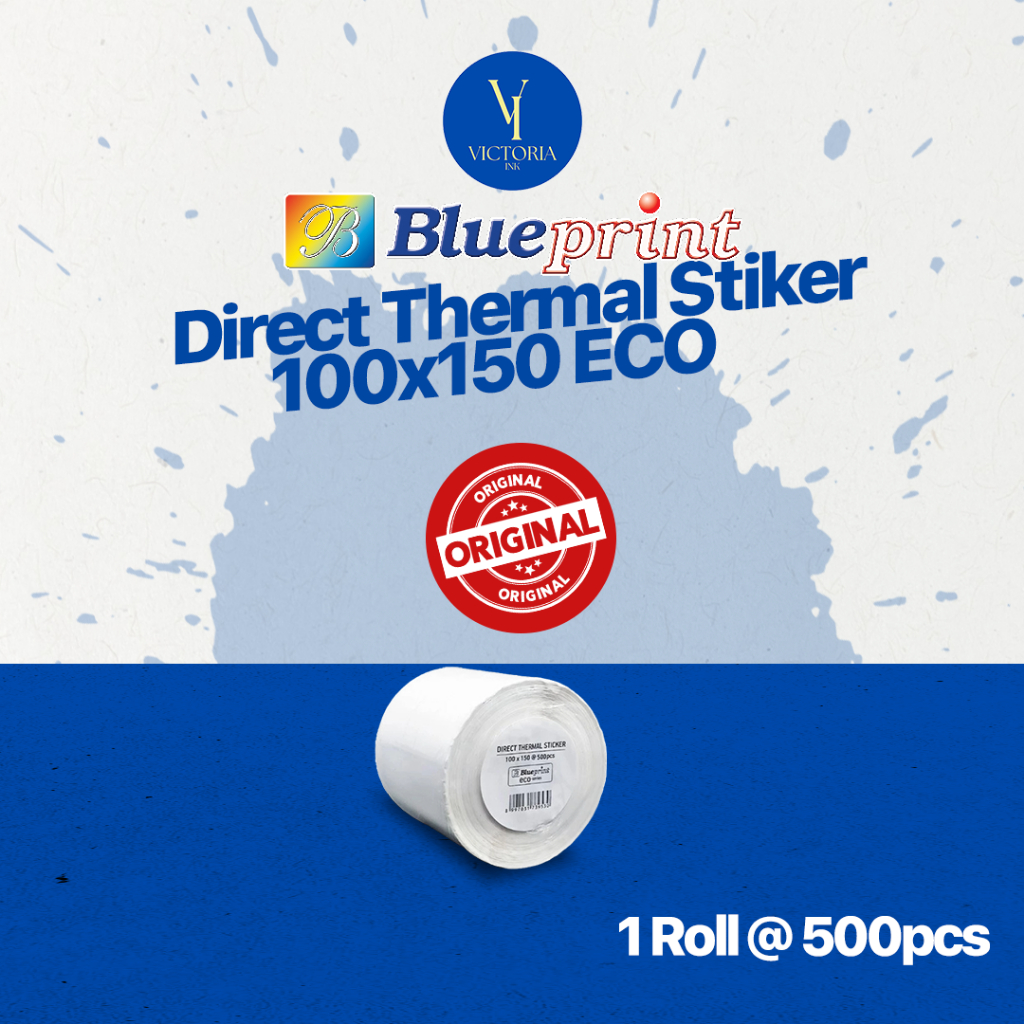 

Direct Thermal Stiker 100x150 Blueprint ECO 100x150 isi 500 Label Stiker Resi Online