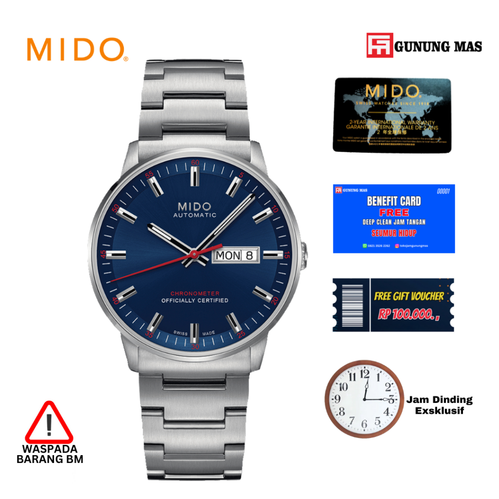 Jam Tangan Pria Jam Tangan Mido M021431110410 Original 100%