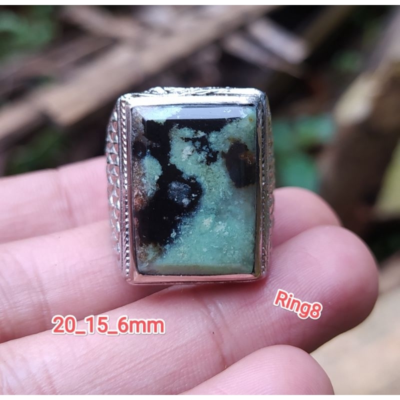 {BISA COD} batu akik ijo batu garut motif clasik unik galian odim berkualitas HQ siap pakai