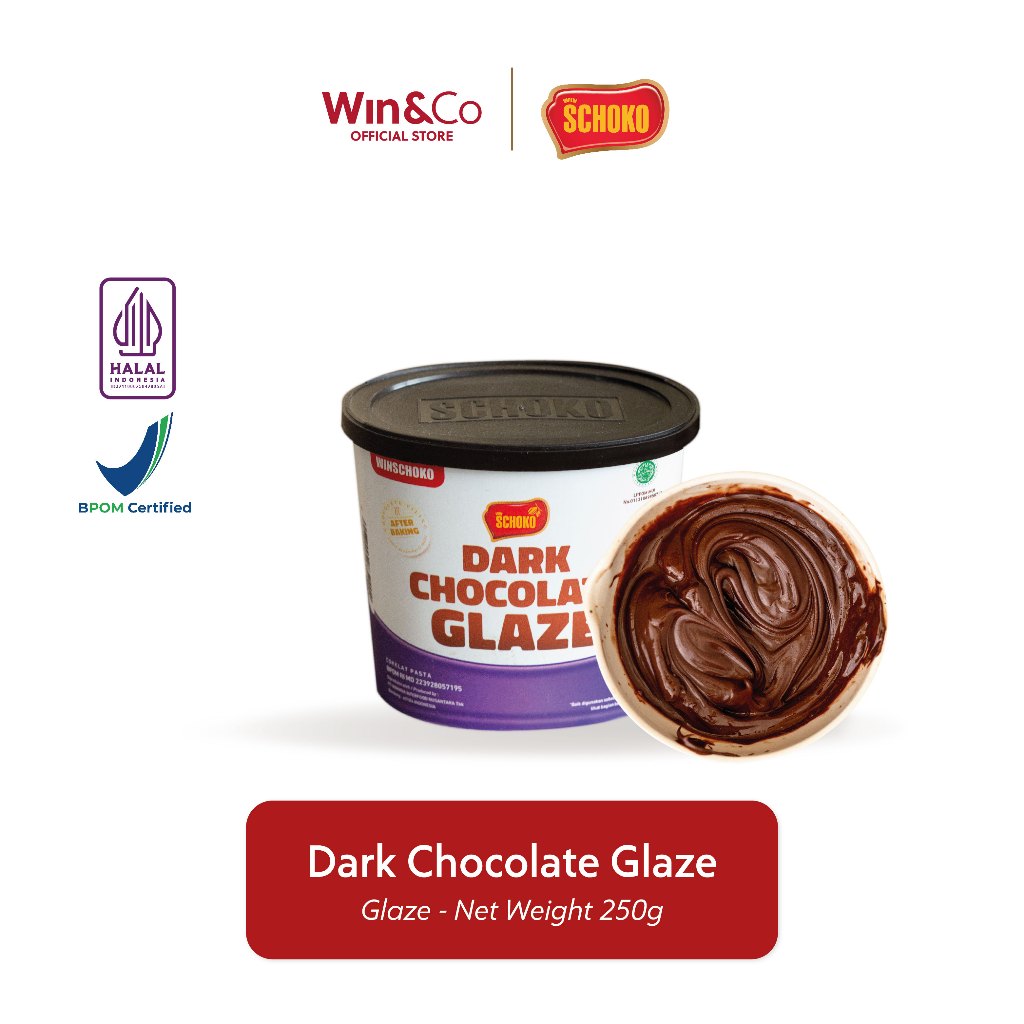 

SCHOKO Dark Chocolate Glaze - 250g