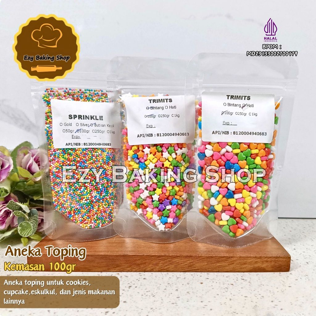 

Sugar Decoration Trimits Sprinkel 250gr - Hiasan Kue Aman Dikonsumsi