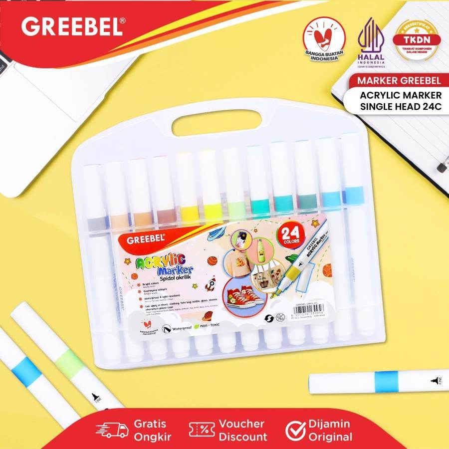 

GREEBEL ACRYLIC MARKER GMAS-24C / SET
