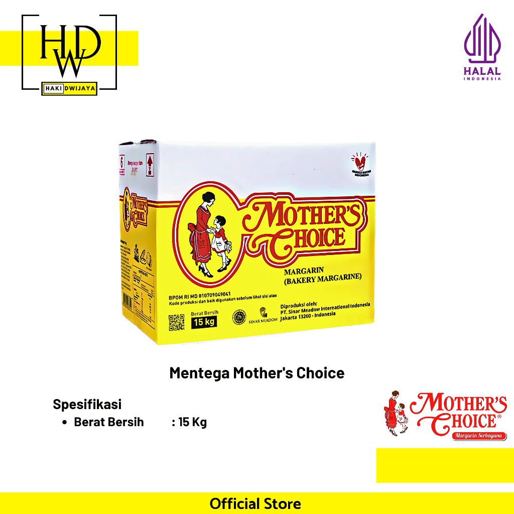 

Mother's Choice Bakery Margarine / Mentega 15kg