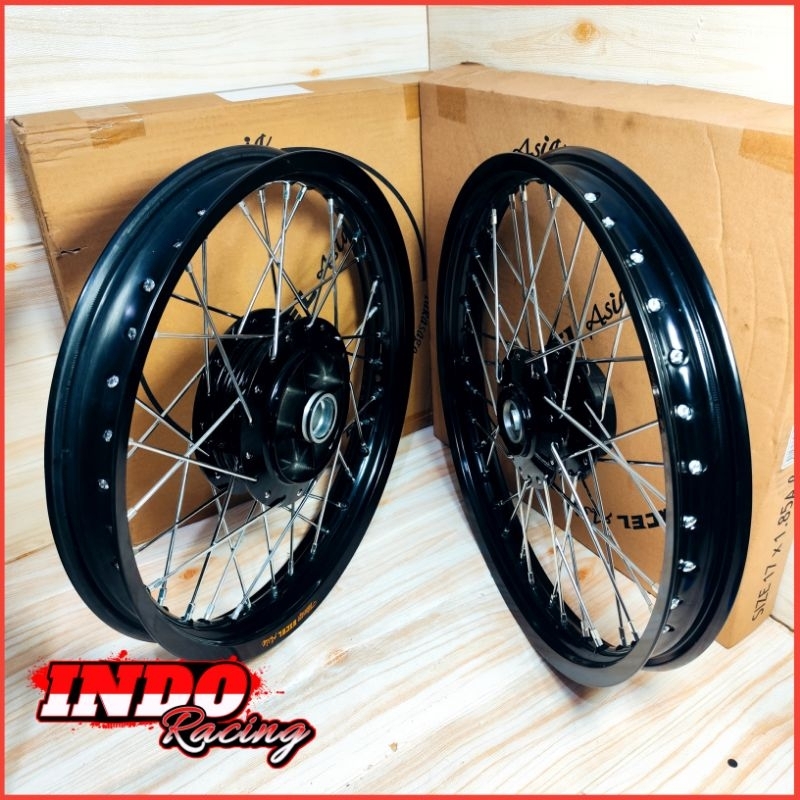 Paketan Velg Takasago Jupiter Z Jupiter Mx Old Vega Zr F1zr Velg Jari Jari Ring 17 Warna Hitam Origi