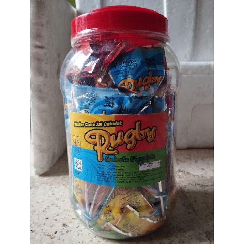 

WAFER CONE RUGBY UMBRELLA CHOCOLATE