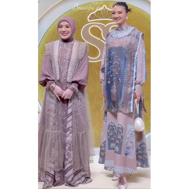 dress gamis store raline GO set hijab ori by SHELLASAUKIA