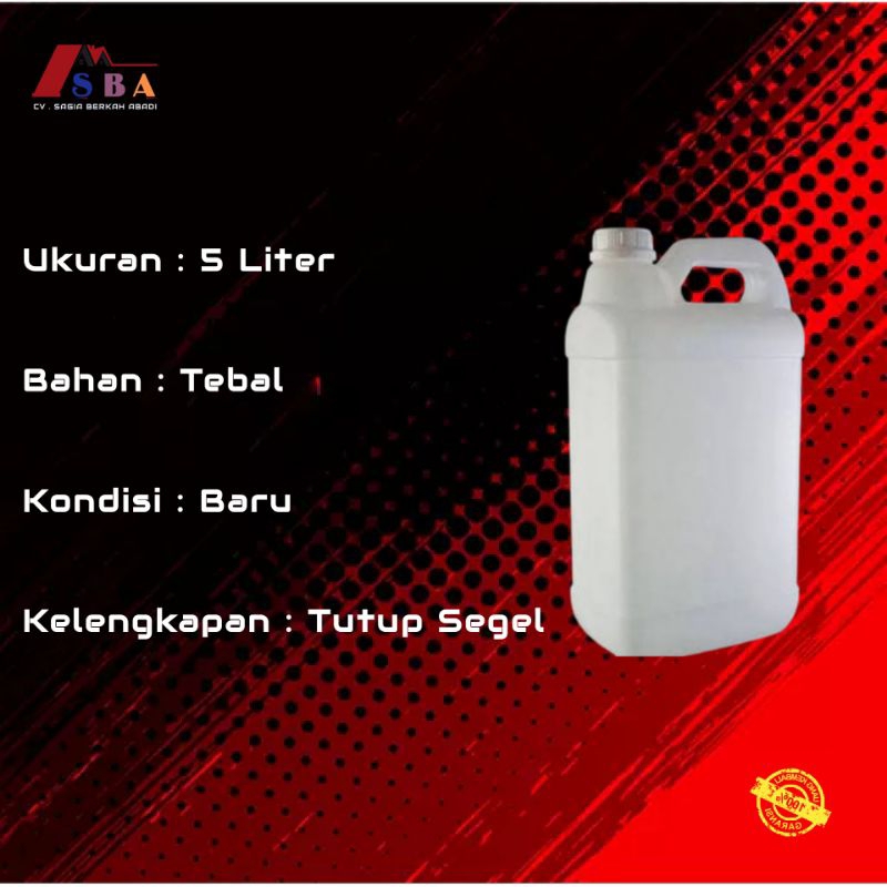 JRIGEN 5 Liter Baru Tutup Segel