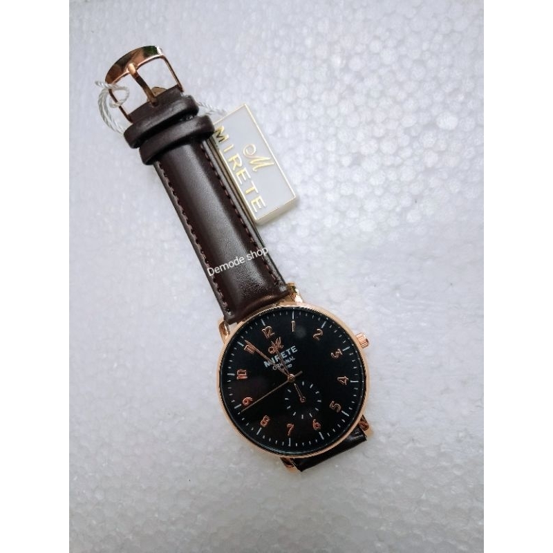 Jam Tangan Mirete Pria Tali Kulit
