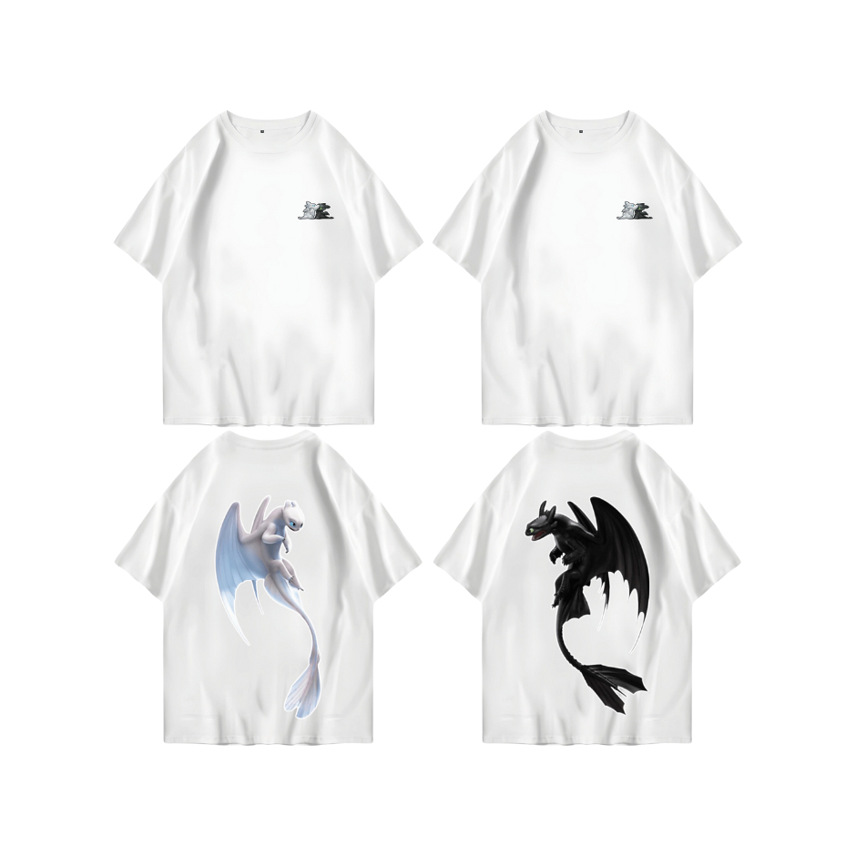 Kaos Tshirt Unisex How to train your dragon Size M - 3XL / Baju Couple