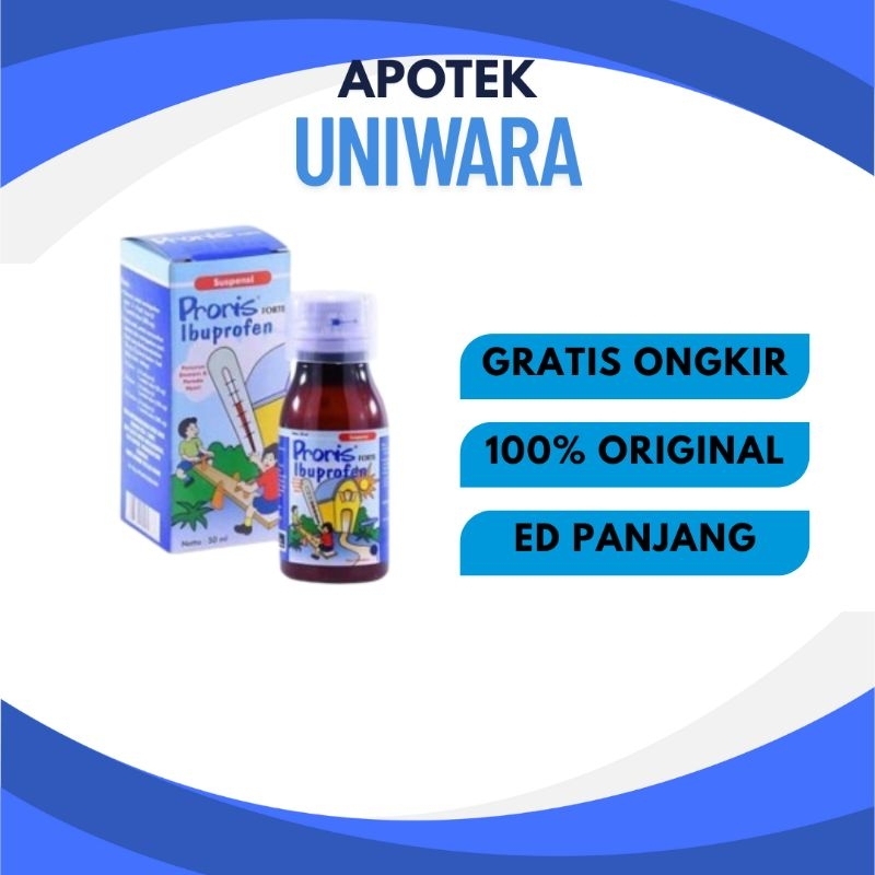 PRORIS FORTE SIRUP - SIRUP IBUPROFEN PENURUN PANAS DAN PEREDA NYERI ANAK 50ML