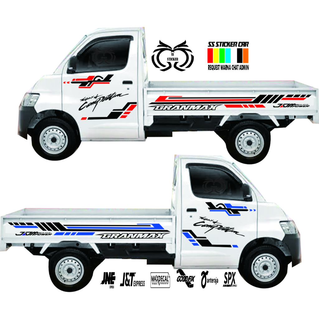 Stiker List Body Granmax 1.5 pick up/ Sticker grand max pickup / Stiker Grand max pickup grandmax Pi