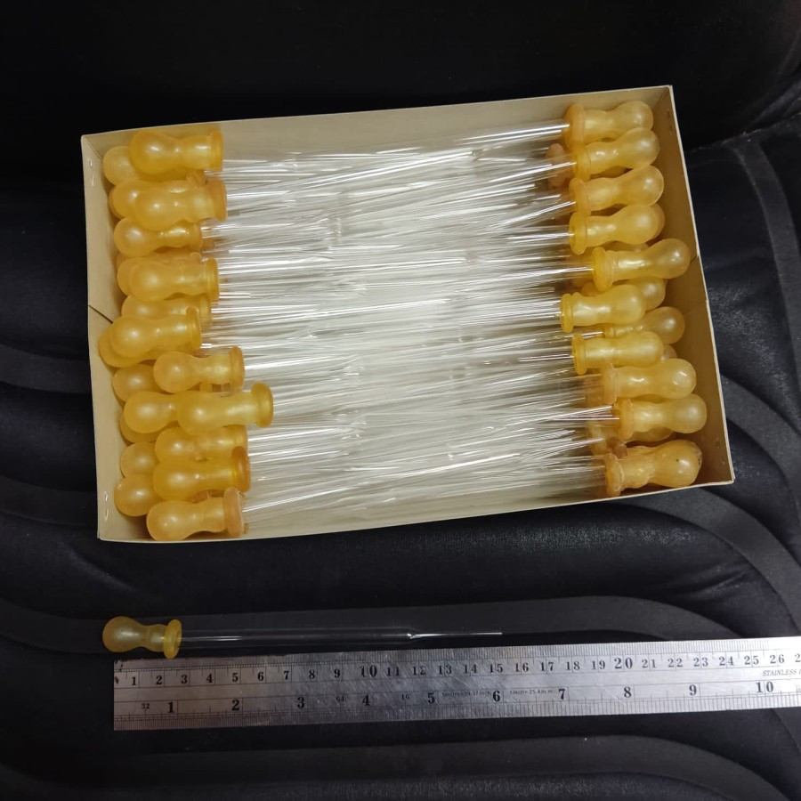 Eceran - Pipet Tetes Panjang Kaca 15 cm @10pcs