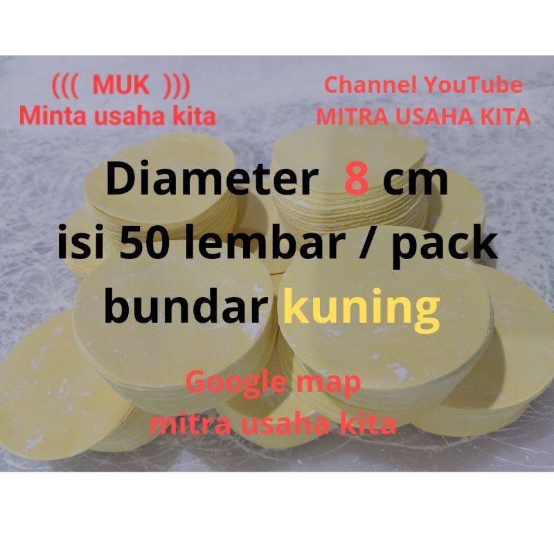 

kulit dimsum pangsit siomai gyoza spesial 8 cm