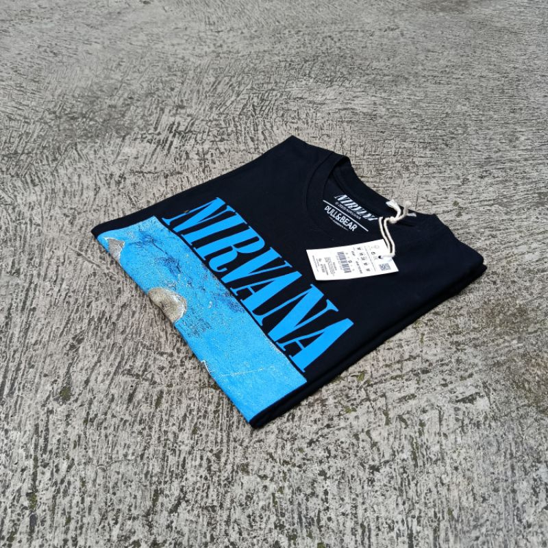 (SALE) T-SHIRT PULL*BEAR NIRVANA NEVERMIND FULL TAG / KOAS PNB CATTON UNISEX PRIA/WANITA