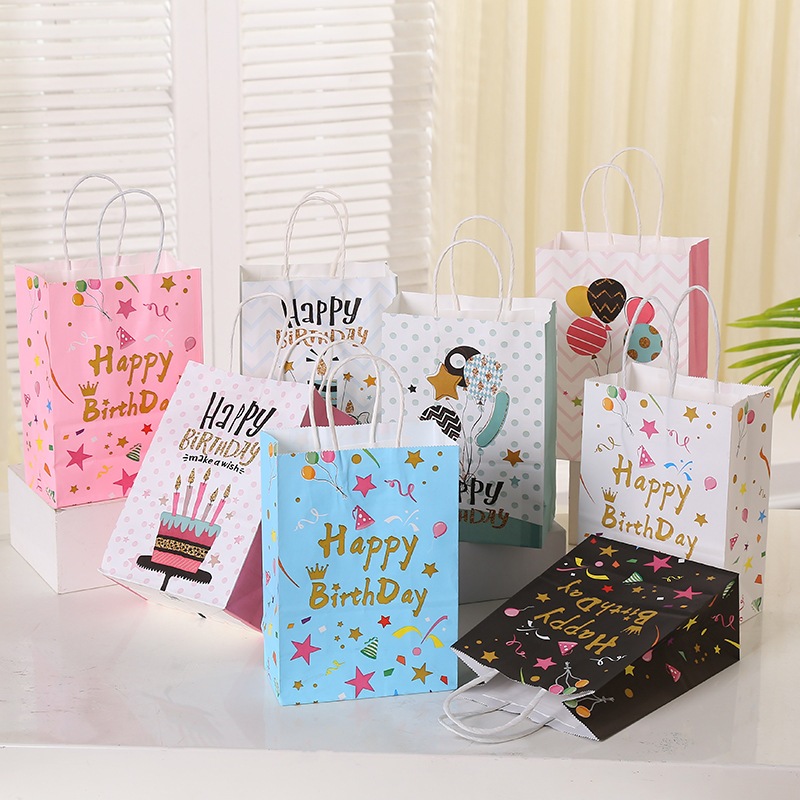 

Paperbag ULANG TAHUN BIRTHDAY THANK YOU goodie bag ultah anak cute / tempat snack hadiah