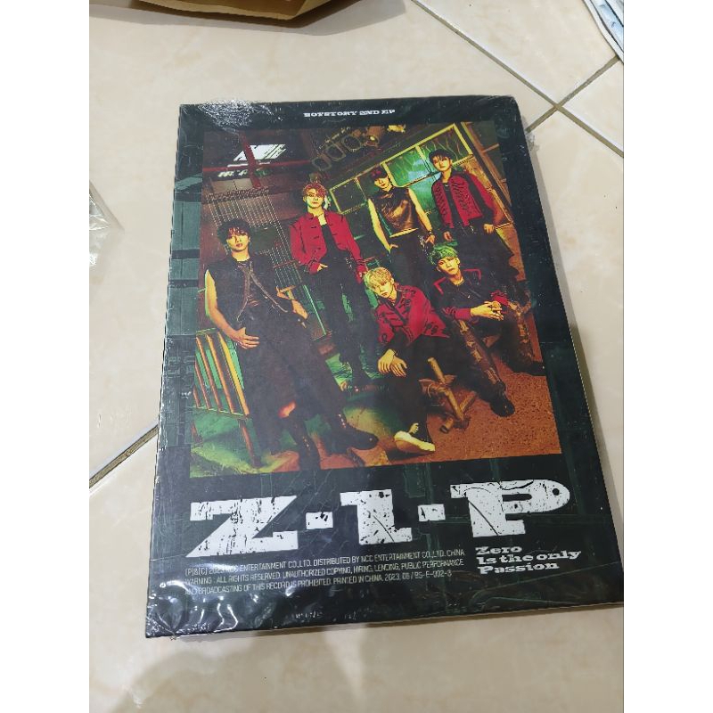 ALBUM OFFICIAL BOYSTORY 2ND EP Z.I.P ZERO IS THE ONLY PASSION