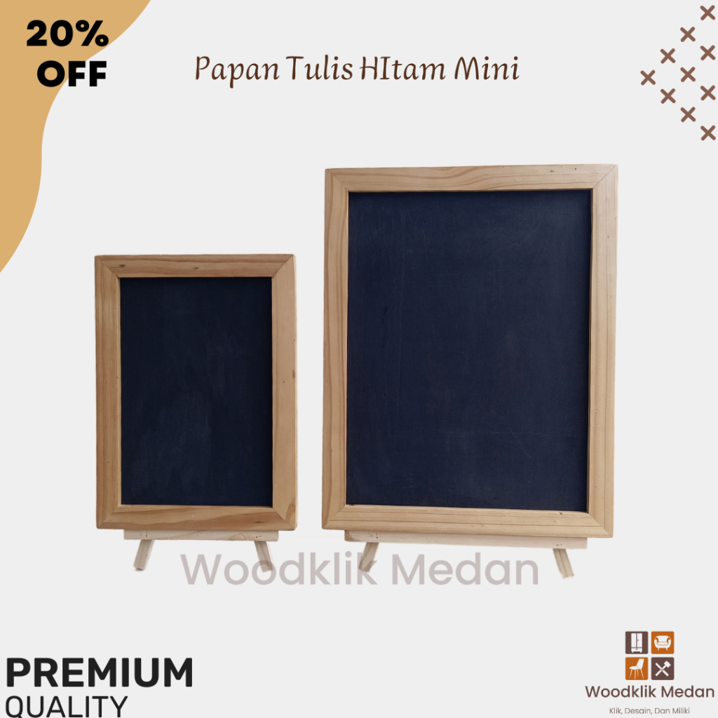 

Papan Tulis Kapur Mini untuk Menu & Dekorasi/ Blackboard Minimalis Serbaguna/ Blackboard Mini
