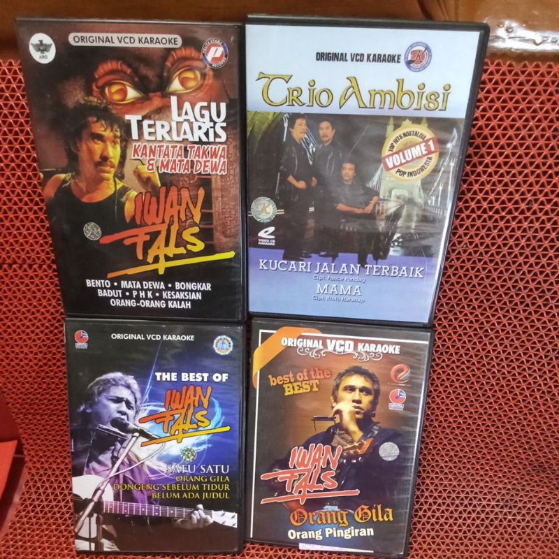 VCD KARAOKE LAGU POP INDONESIA, BEBAS PILIH JUDUL YG DI INGINKAN 100% ORIGINAL