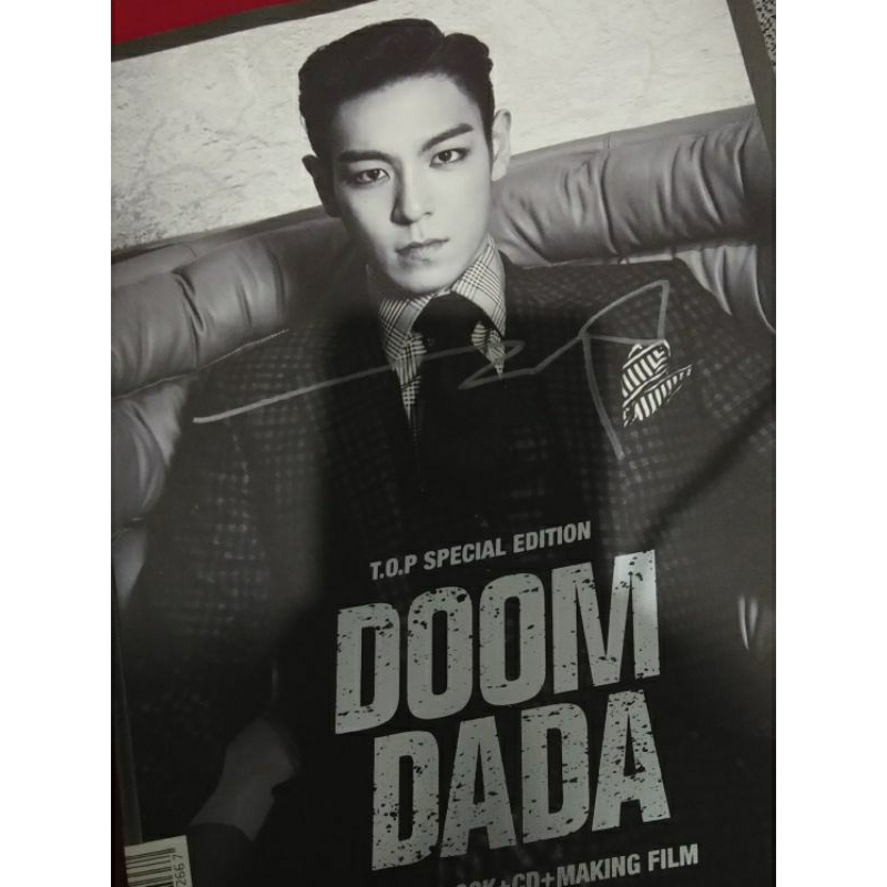 bigbang TOP doom dada korea version with signature